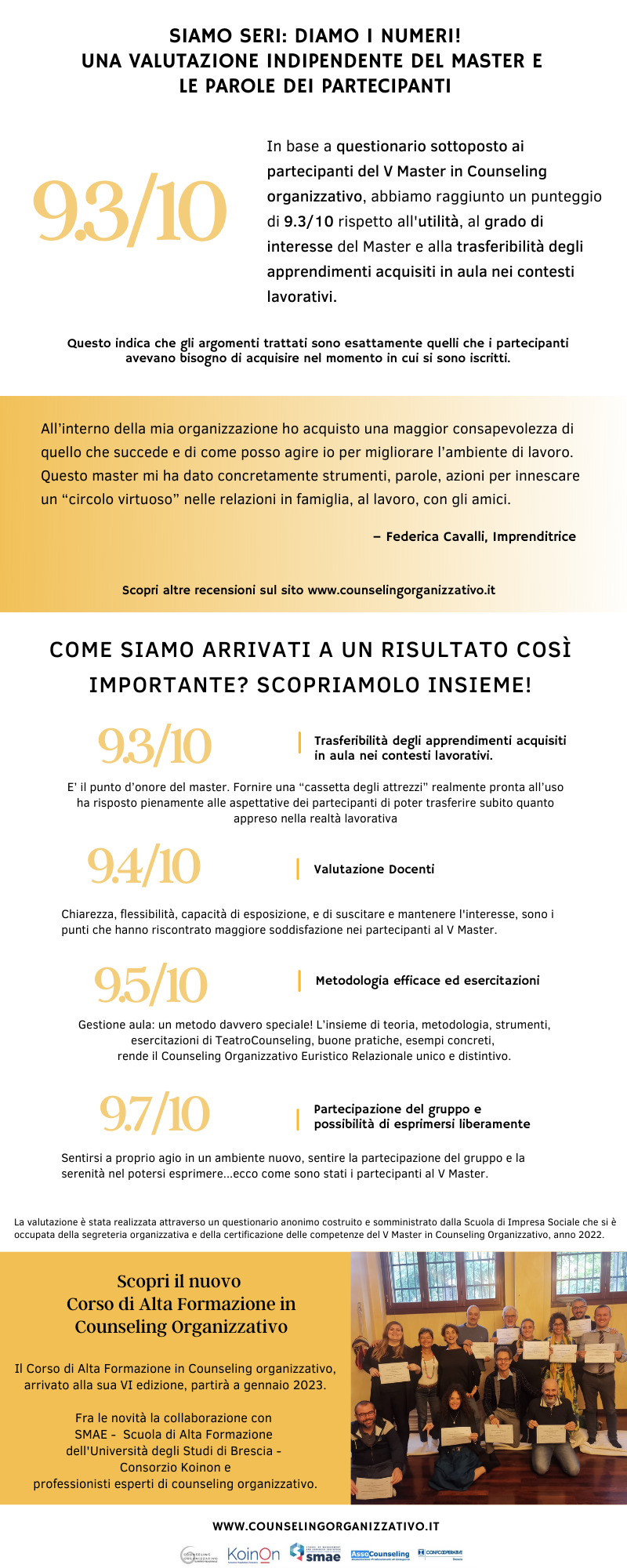 Master Counseling organizzativo Infografica Graziella Nugnes