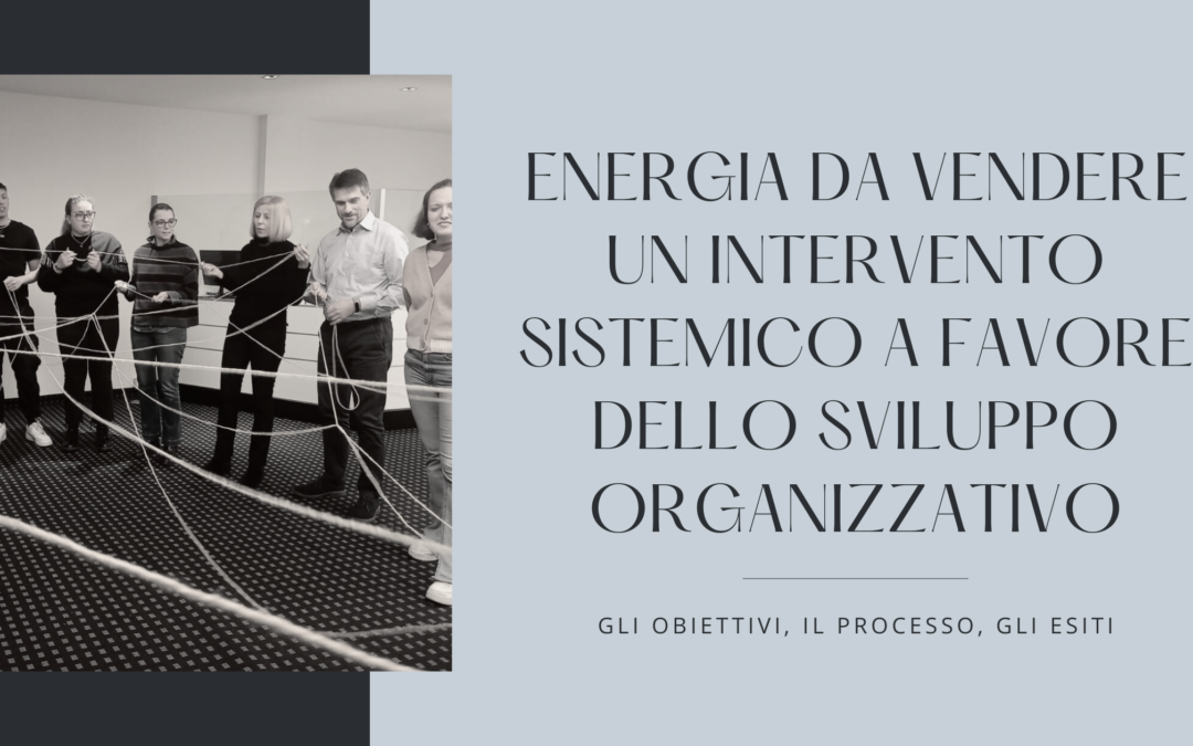 ENERGIA DA VENDERE. UN INTERVENTO SISTEMICO A FAVORE DELLO SVILUPPO ORGANIZZATIVO.