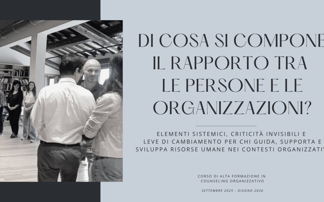 Di cosa si compone il rapporto tra le persone e le organizzazioni?